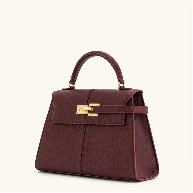 JW PEI Elise Burgundy Handbag – 2025 Designer Large Square Crossbody for Women