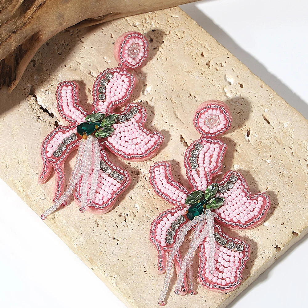Bohemian Starfish Lobster Conch Earrings – Handmade Summer Beach Jewelry