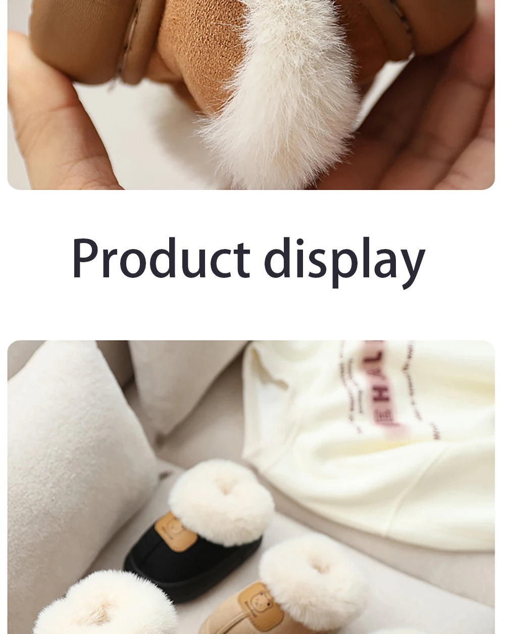 Cute Cartoon Winter Boots for Kids – Boys Girls Plush Warm Snow Boots Toddler Children's Shoes