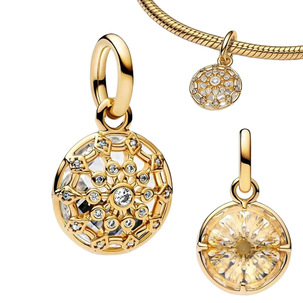 Gold Charms 925 Sterling Silver Beads – Starfish, Octopus & Shell Earrings for Women’s DIY Jewelry