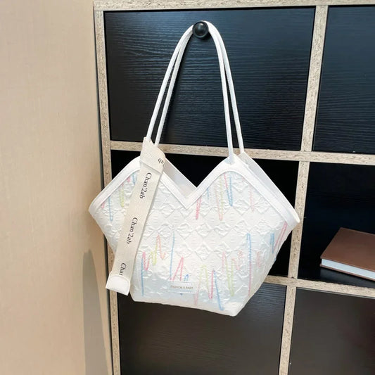 Large Capacity PU Tote – Minimalist Versatile Shoulder Bag for Women