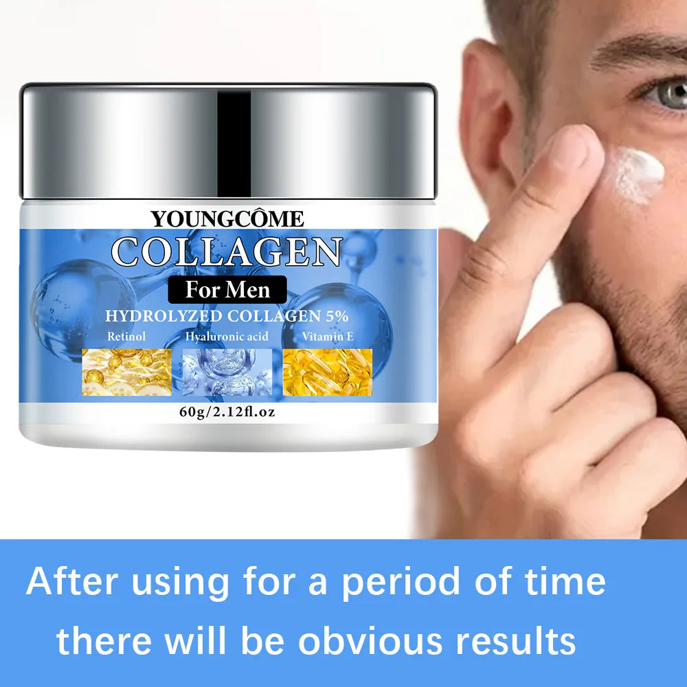 Men’s Retinol Collagen Firming & Moisturizing Cream – Anti-Wrinkle, Anti-Aging, Hydrating & Firming Facial Skincare for Men