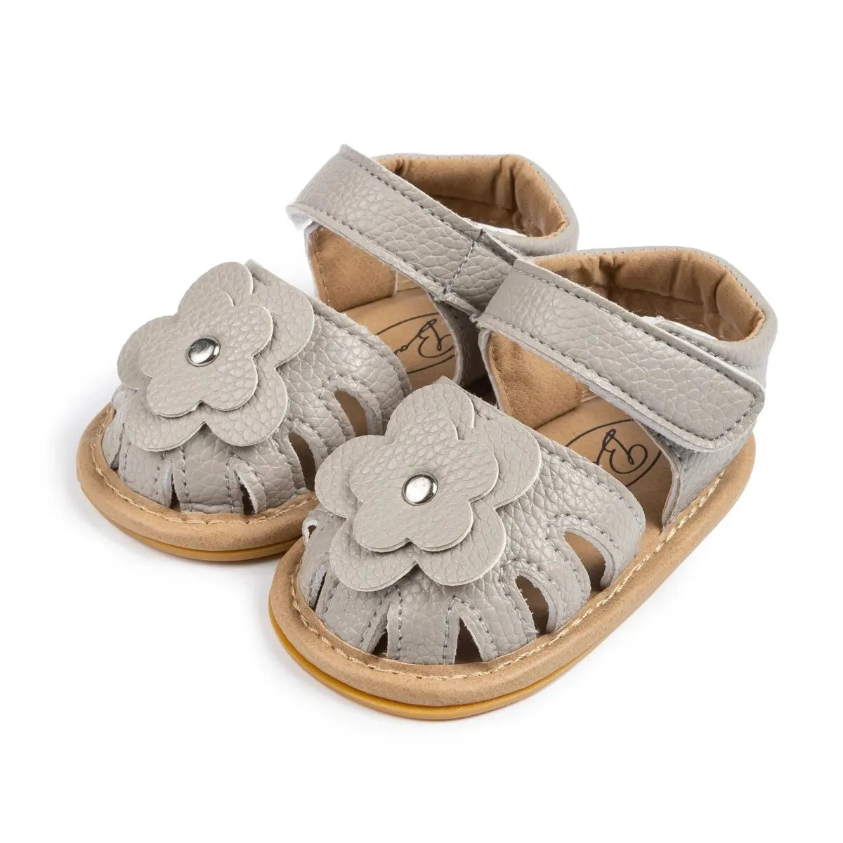 Baby Girl Flower Sandals – Soft Sole Non-Slip Dress Shoes