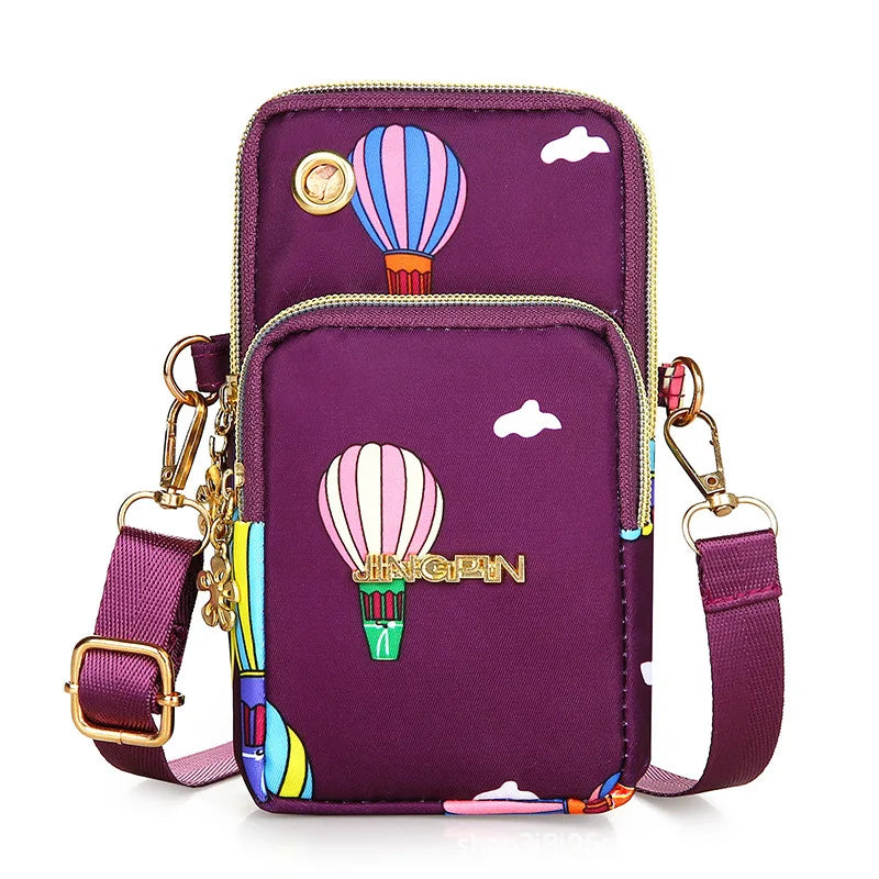 Waterproof Nylon Crossbody Bag – Small Messenger Shoulder Purse for Women