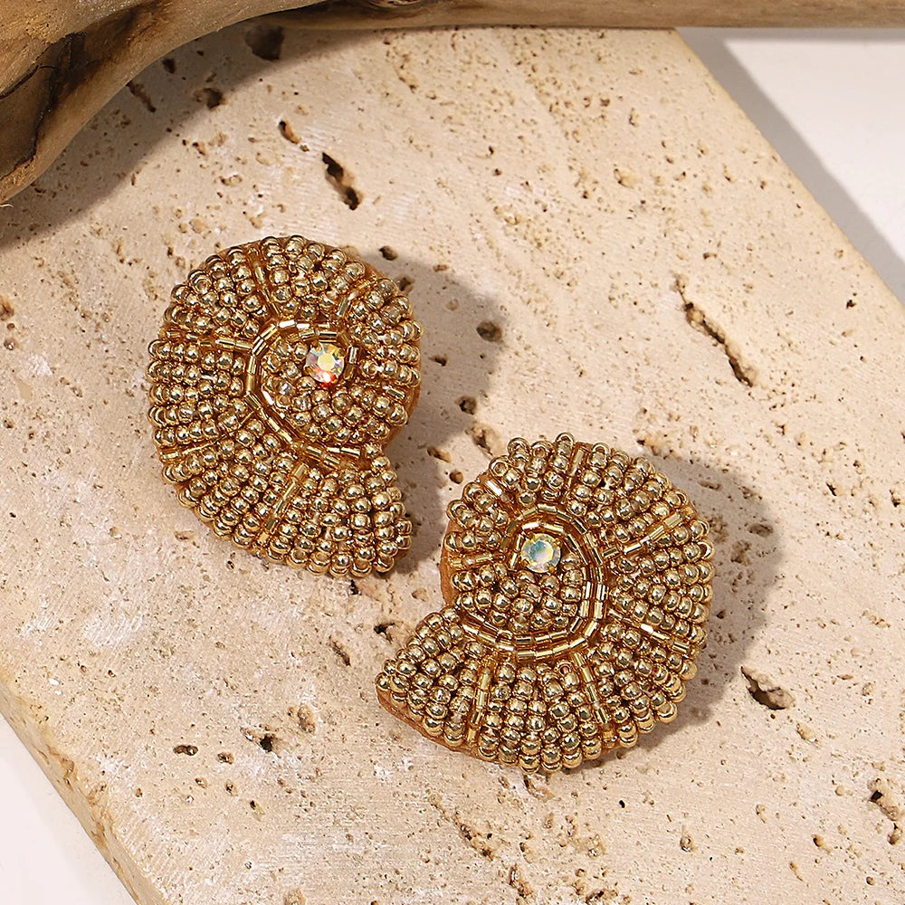 Bohemian Starfish Lobster Conch Earrings – Handmade Summer Beach Jewelry