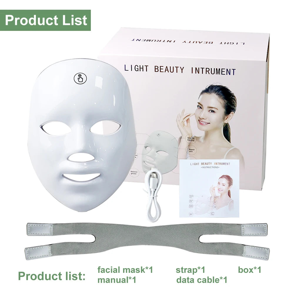 LED Face & Neck Beauty Machine – Skin Care Massager for Tightening, Lifting & Rejuvenation