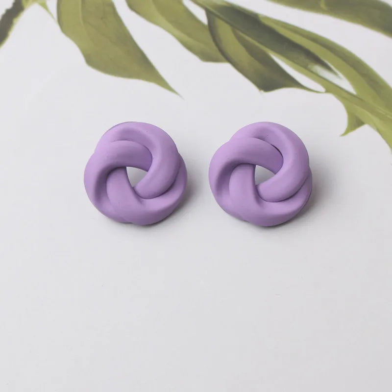 Colorful Metal Dangle Earrings – Flower & Heart Pendant Women’s Jewelry