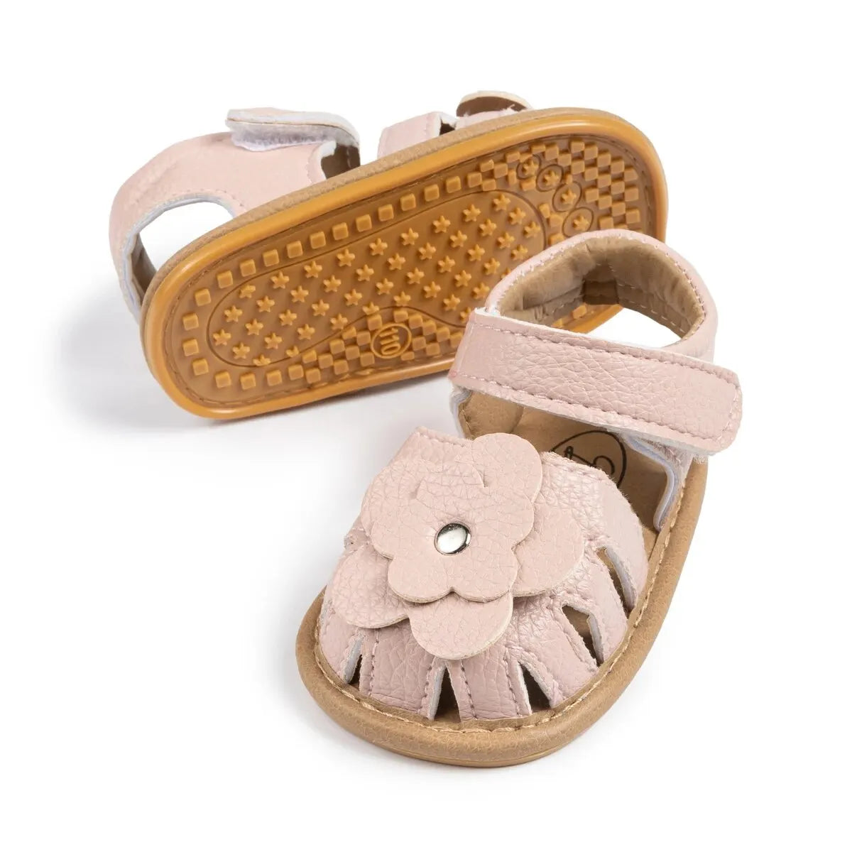Baby Girl Flower Sandals – Soft Sole Non-Slip Dress Shoes
