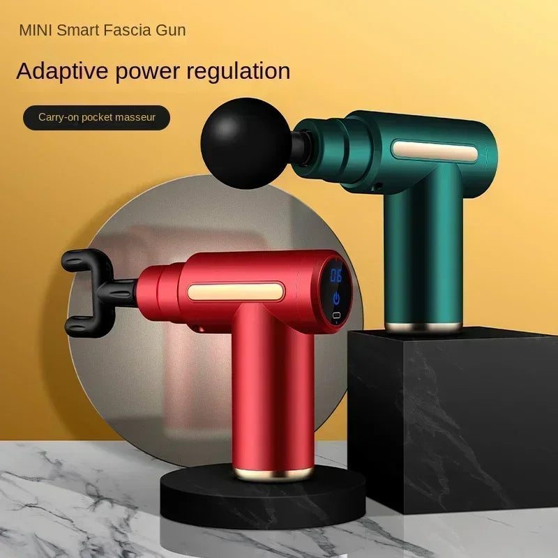 USB Mini Fascia Massage Gun – Portable Muscle Relaxation Vibrating Massager for Neck, Shoulder & Fitness Recovery