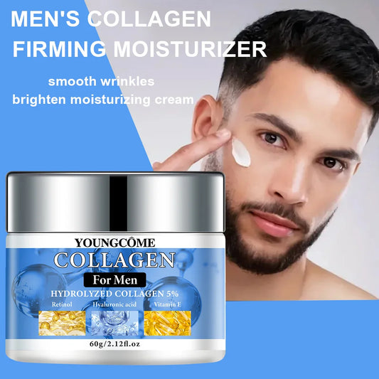 Men’s Retinol Collagen Firming & Moisturizing Cream – Anti-Wrinkle, Anti-Aging, Hydrating & Firming Facial Skincare for Men