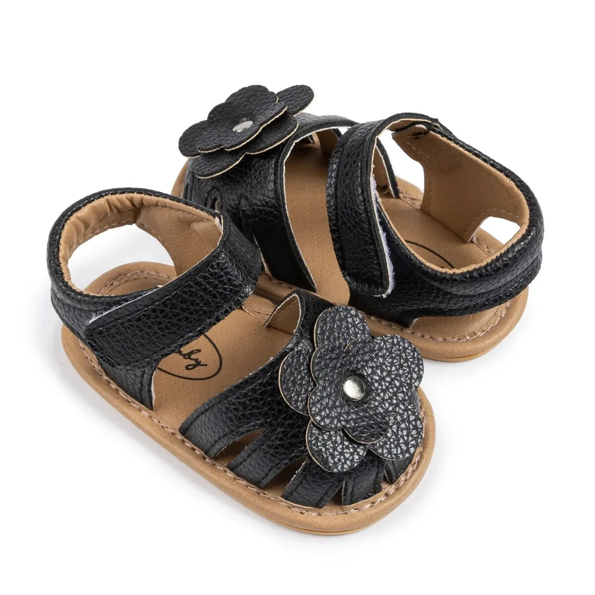 Baby Girl Flower Sandals – Soft Sole Non-Slip Dress Shoes