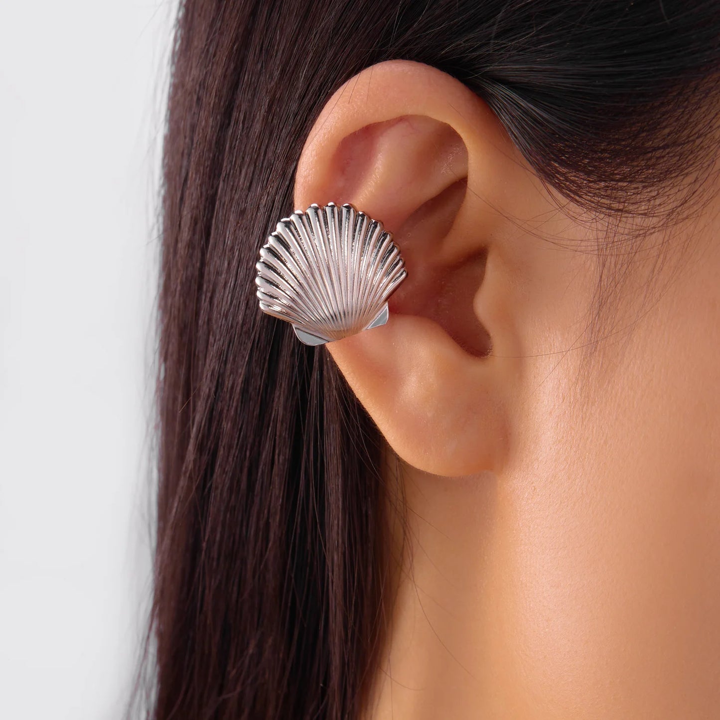 Boho Starfish Shell Ear Cuffs – Asymmetrical Beach Party Earrings for Women