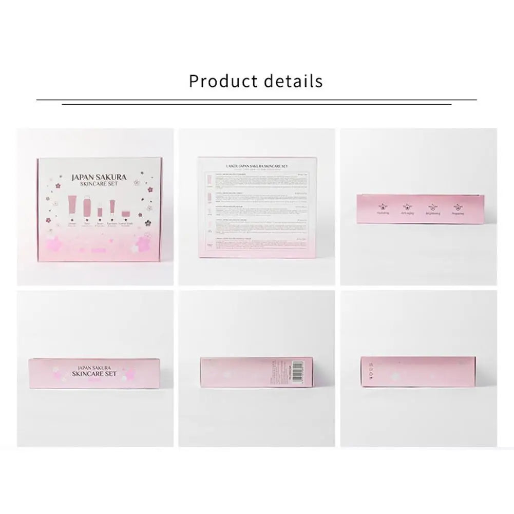 Sakura Skincare Gift Set – Cream, Toner, Serum & More (3/5pcs)
