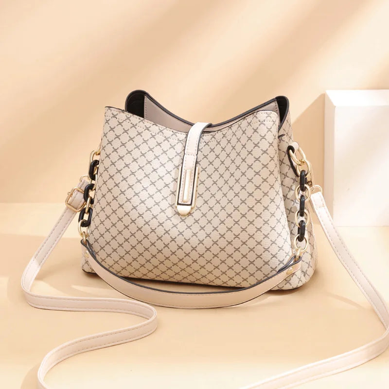 Fashion Women’s Bucket Crossbody Bag – Vintage Tassel PU Leather Designer Shoulder Bag