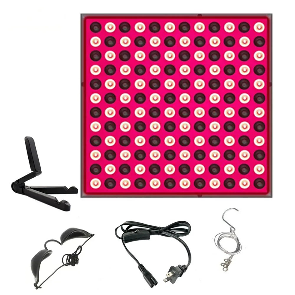 LED Red Light Therapy Panel – 144 LEDs Anti-Aging Skincare & Full Body Physiotherapy Lamp