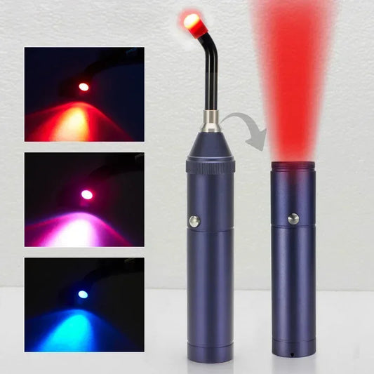 Red Light Therapy Device – Infrared Wand for Cold Sores, Canker Sores & Pain Relief | Multi-Area Treatment (Mouth, Nose, Ear, Knee, Feet, Hands, Ankle)