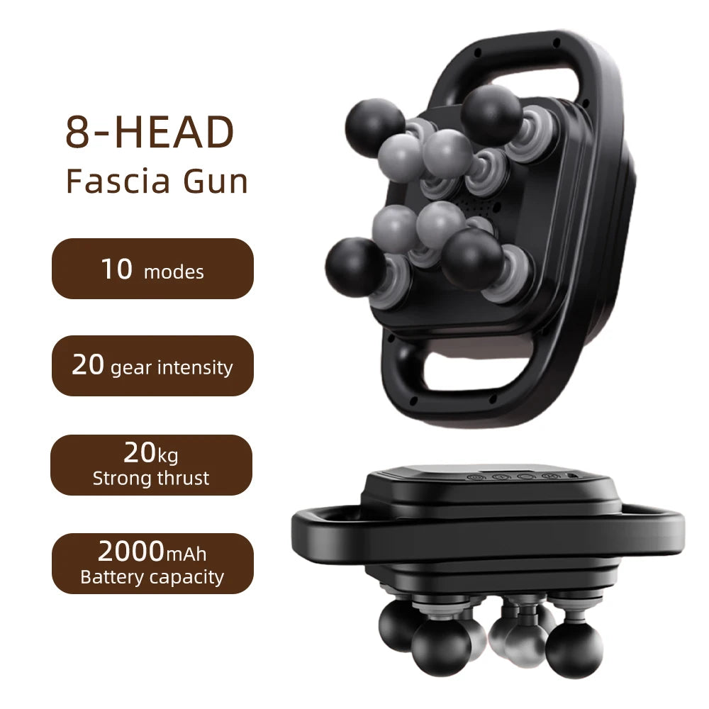 Fascia Gun – 42-Head High-Frequency Vibration Massage Gun | Full Body, Back, Waist, Neck & Shoulder Muscle Massager
