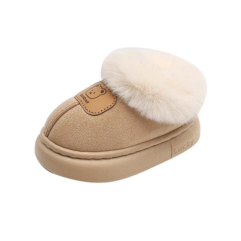 Cute Cartoon Winter Boots for Kids – Boys Girls Plush Warm Snow Boots Toddler Children's Shoes