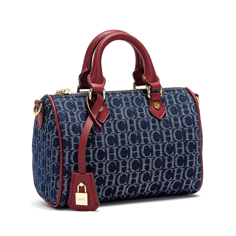 2025 Women’s Cowboy Splicing Pillow Shoulder Bag – Casual Party Handbag