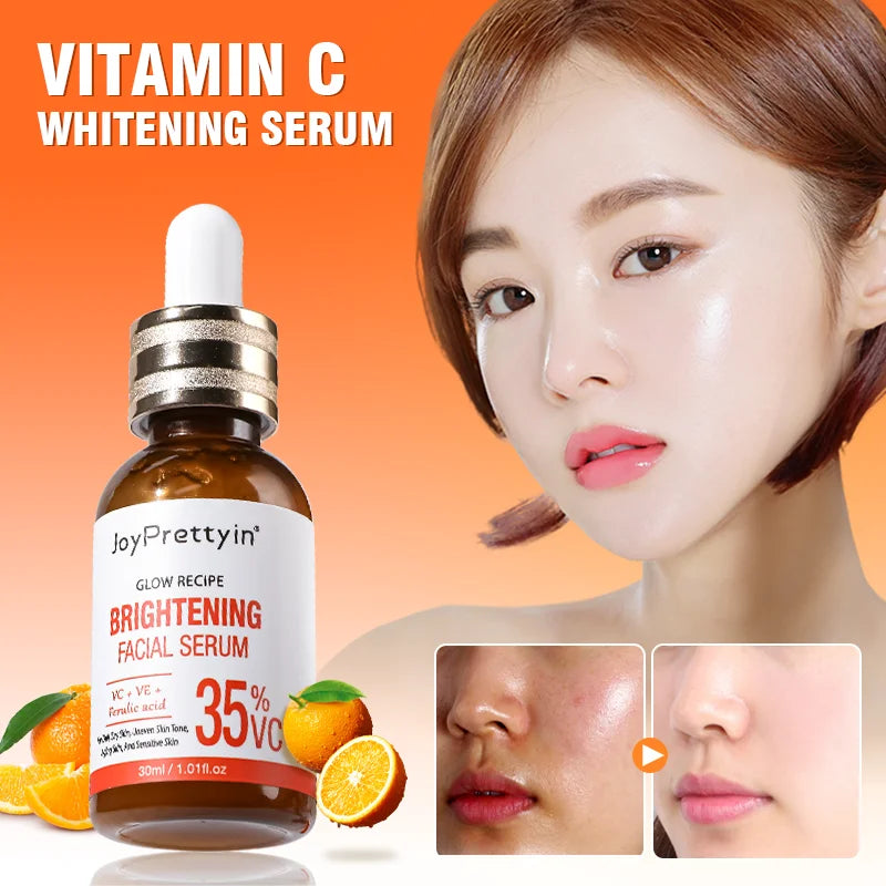 Vitamin C Whitening & Hyaluronic Acid Facial Serum – Moisturizing, Anti-Aging, Brightening & Firming Skin Care Essence