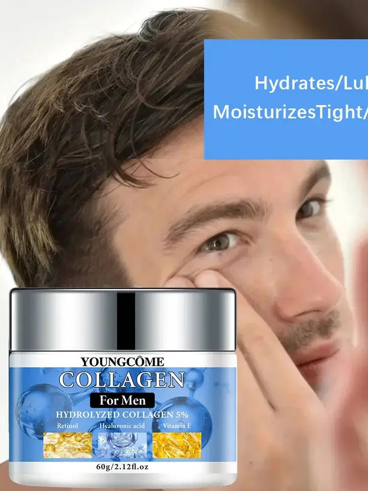 Men’s Retinol Collagen Firming & Moisturizing Cream – Anti-Wrinkle, Anti-Aging, Hydrating & Firming Facial Skincare for Men