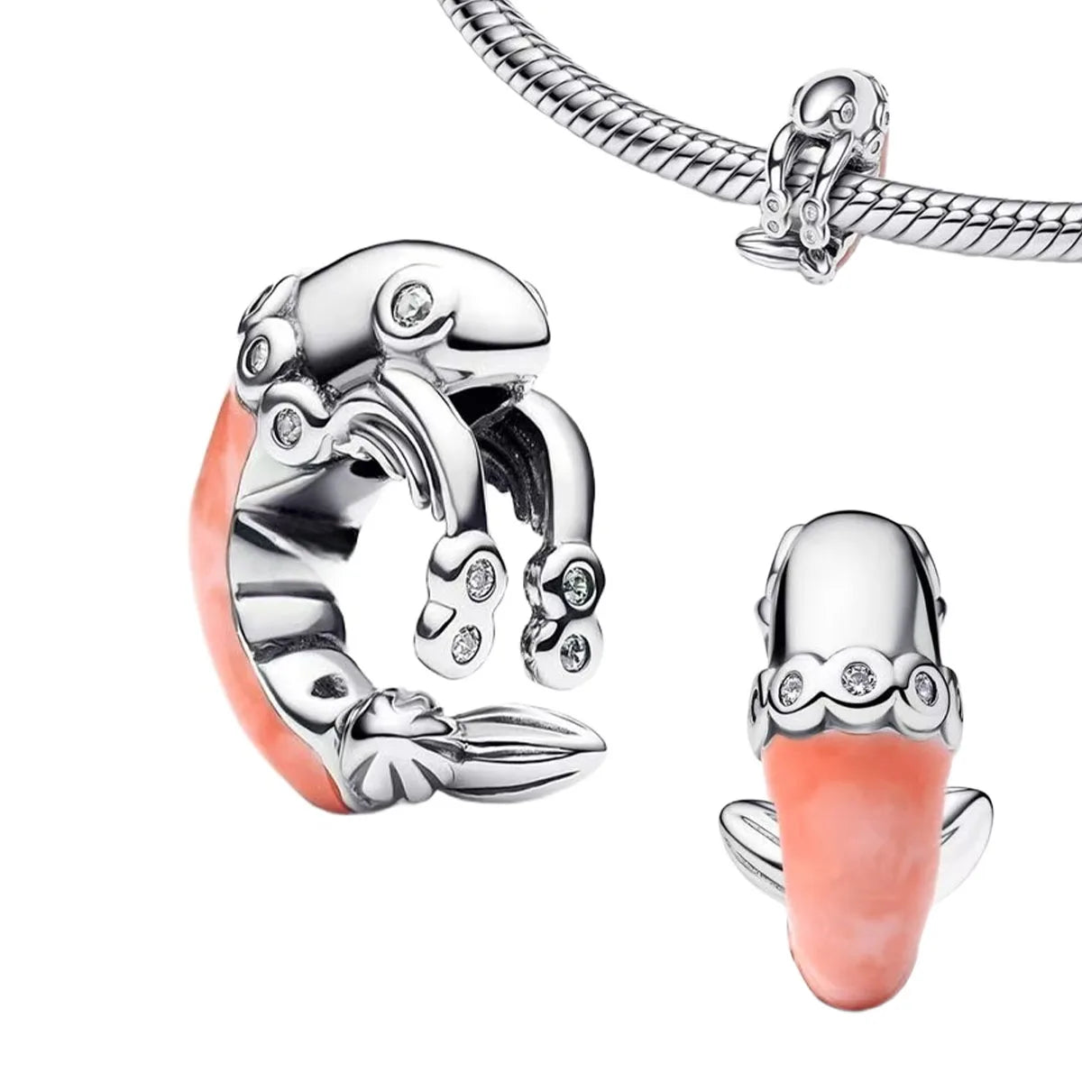 Gold Charms 925 Sterling Silver Beads – Starfish, Octopus & Shell Earrings for Women’s DIY Jewelry