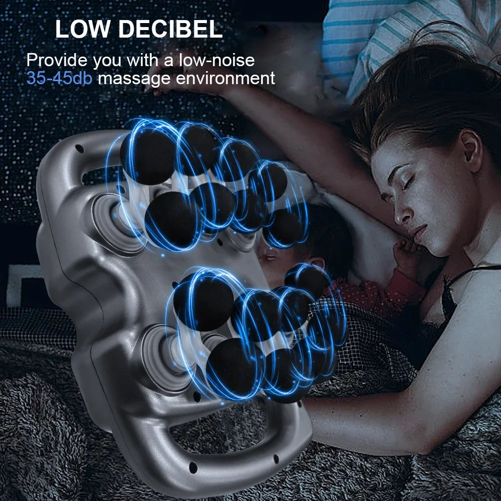 Fascia Gun – 16-Head Professional Muscle Massage Gun | High-Frequency Vibration Massager for Full Body, Legs, Back, Shoulder & Waist