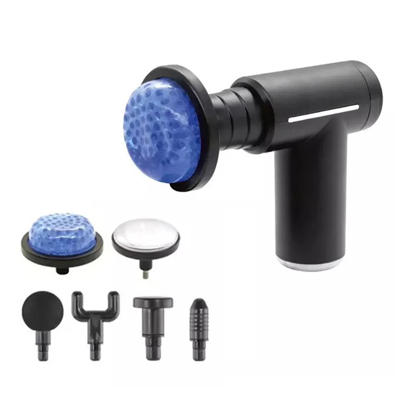 Professional Muscle Massage Gun – Intelligent Fitness Massager with Hot & Cold Compress & 6 Interchangeable Heads for Deep Muscle Relaxation & Recovery