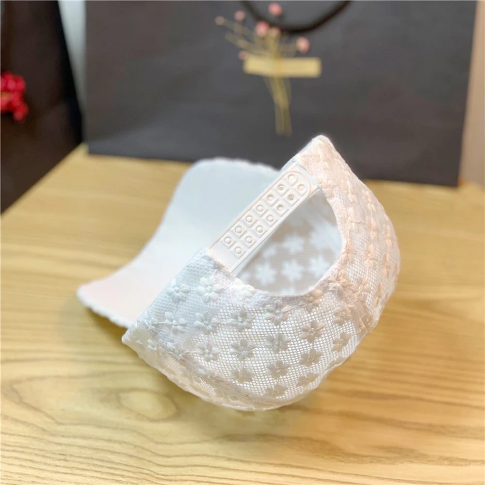 Lace Flower Thin Baseball Cap – Women’s Summer Breathable Sun Hat