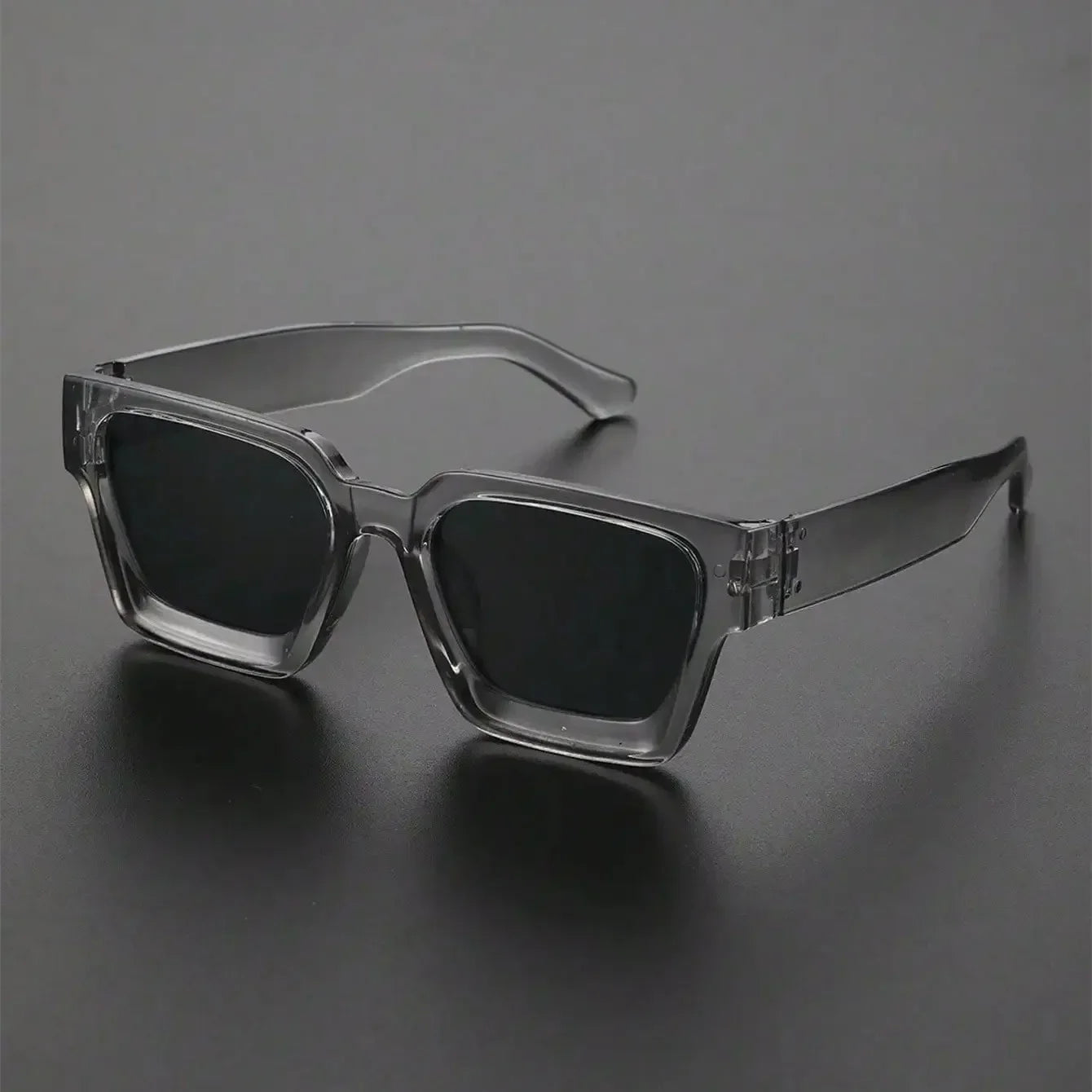 Retro Black Millionaire Shades – Luxury Designer Square Sunglasses for Men & Women 2025