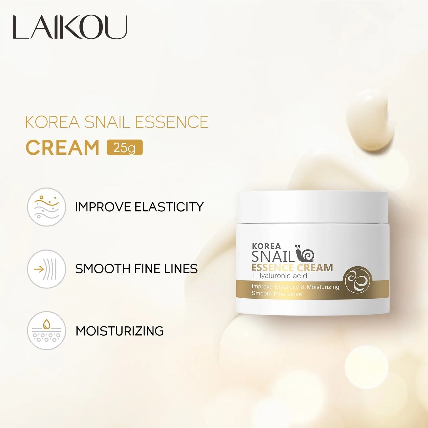Snail Anti-Aging Cream – Collagen Moisturizing & Repair | Lifting, Firming, Smoothing, Brightening & Whitening Day Cream | Skincare