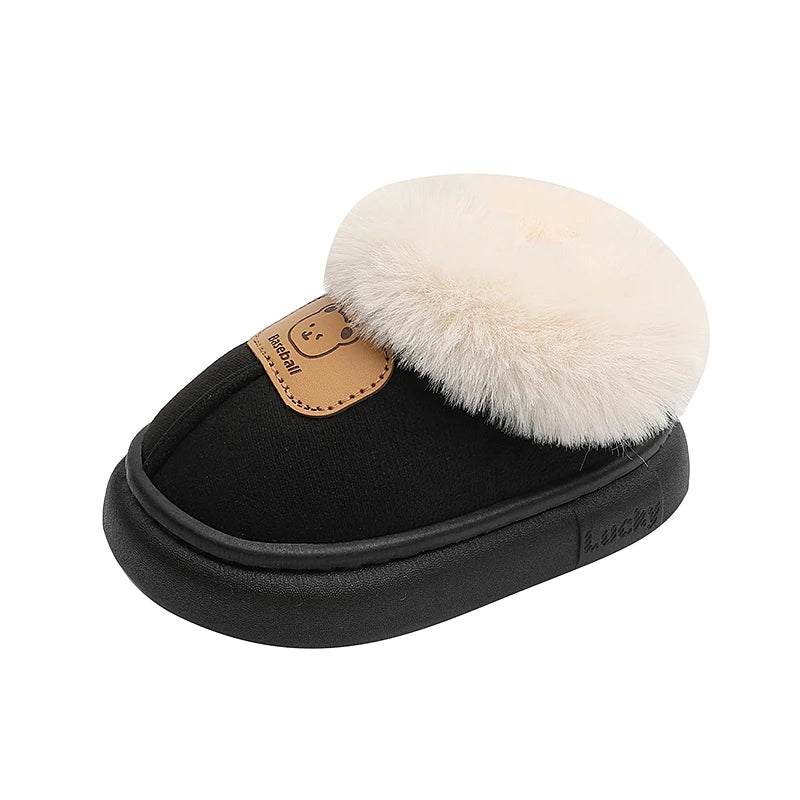 Cute Cartoon Winter Boots for Kids – Boys Girls Plush Warm Snow Boots Toddler Children's Shoes