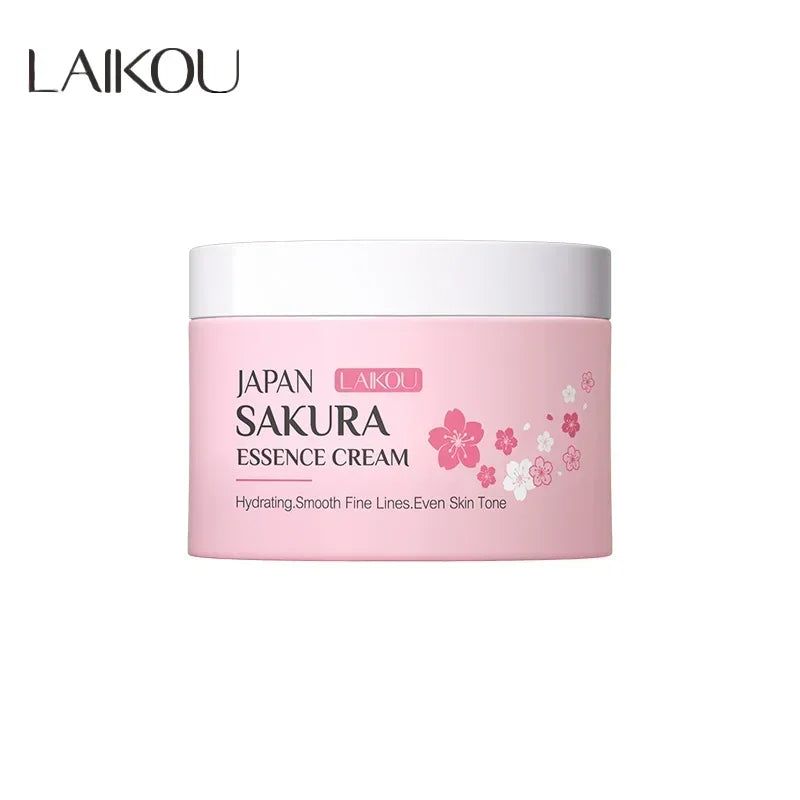 LAIKOU Japan Sakura Face Cream – Smoothing Moisturizer, Whitening & Nourishing, Oil Control & Skin Repair, Hydrating Skincare 25g