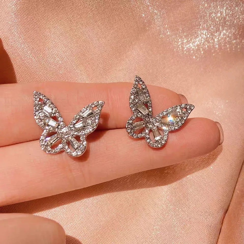 Rectangular Zircon Earrings – Elegant Women’s Wedding Jewelry