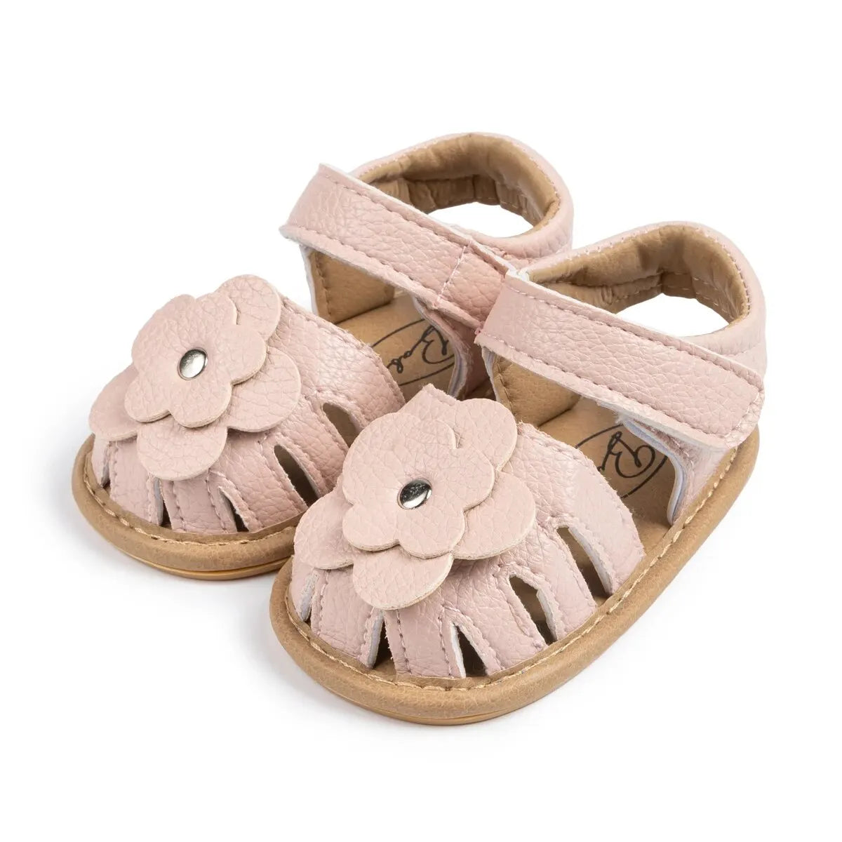 Baby Girl Flower Sandals – Soft Sole Non-Slip Dress Shoes