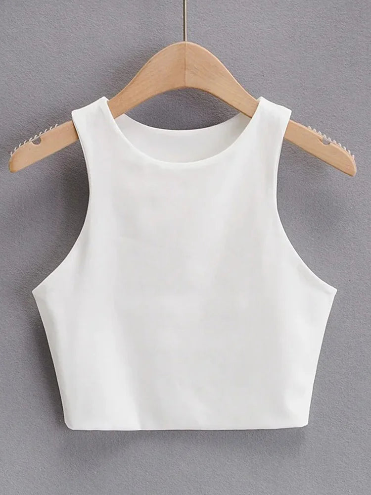 Women's Slim Fit Tank Top – Sleeveless, O-Neck, Summer Essential