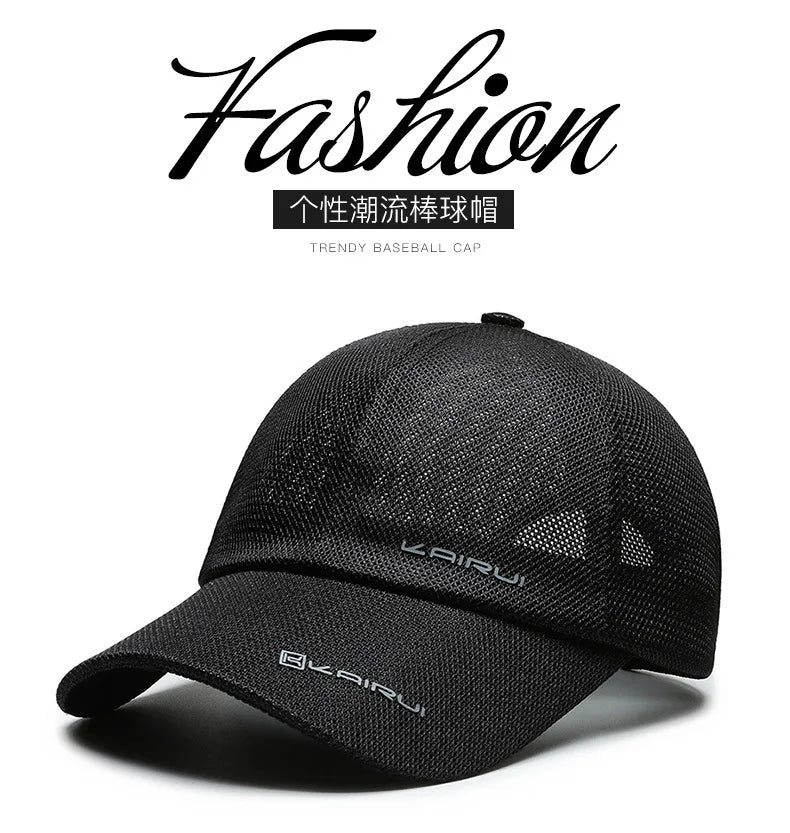 Mesh Baseball Cap – Breathable Snapback Dad Hat for Men & Women, Outdoor Camo Trucker Style